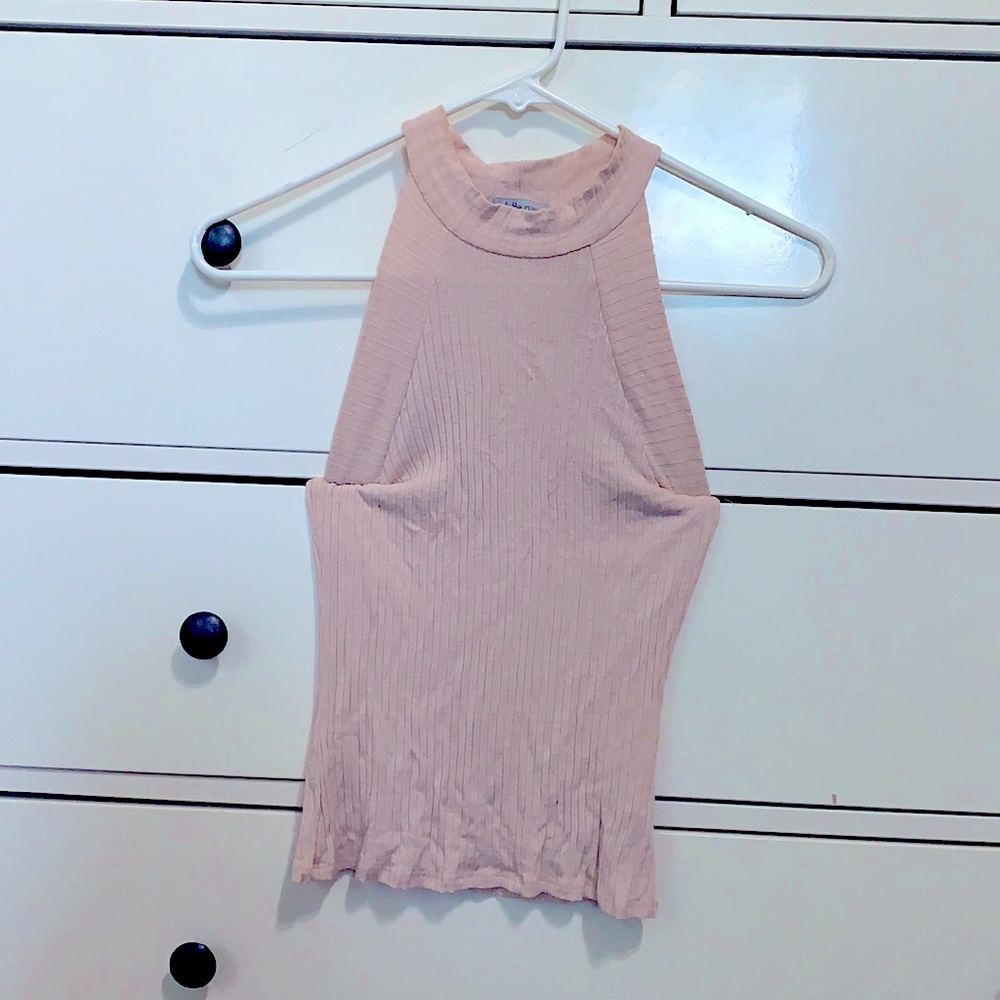 Light Pink crop top, size small
